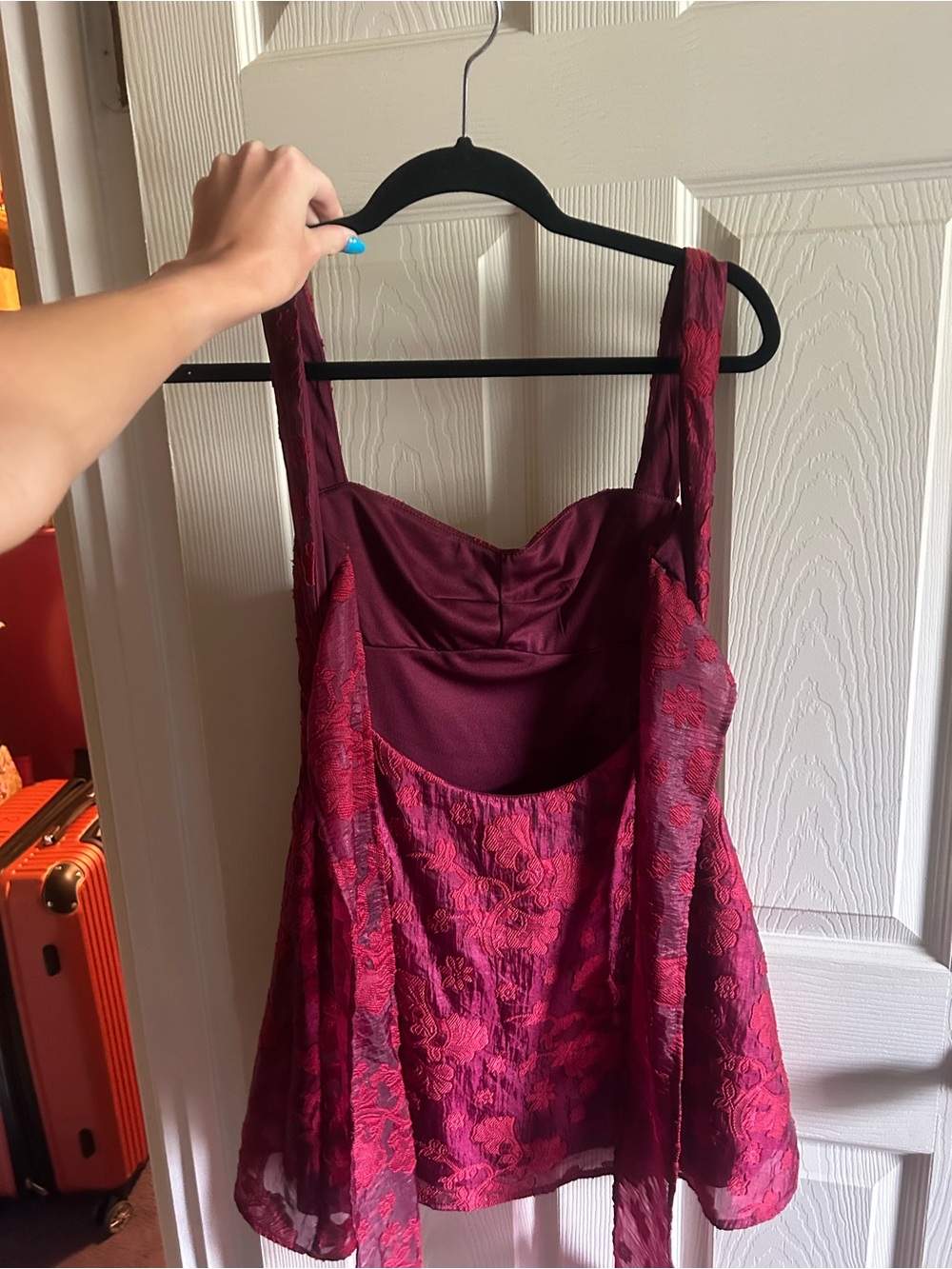 Princess Polly Burgundy Lace Mini Dress